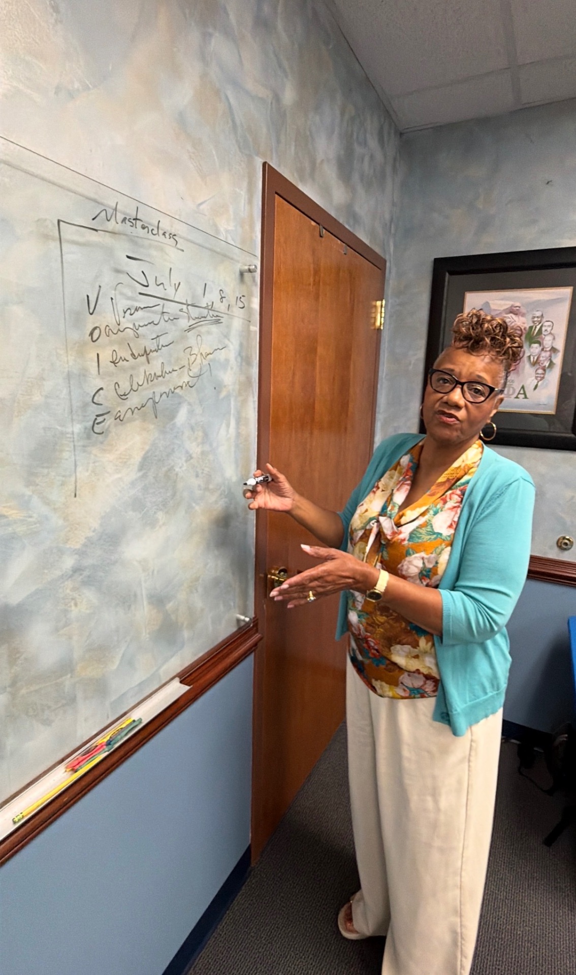Dr. Vanessa Owens presenting the V.O.I.C.E. masterclass